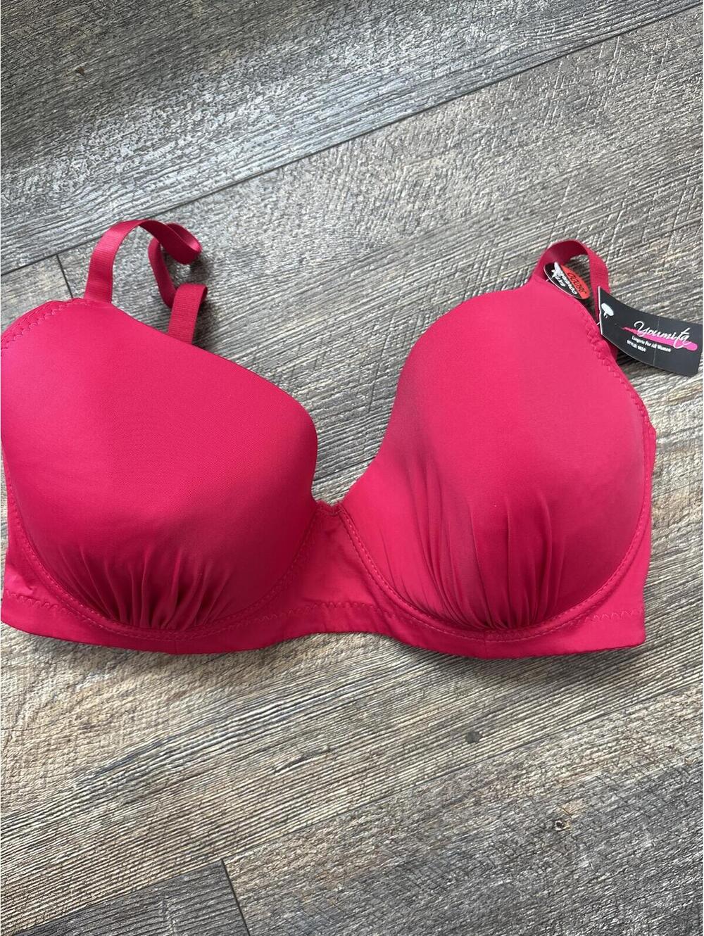 New Youmita Extra Coverage Red Bra 36DDD womens ladies